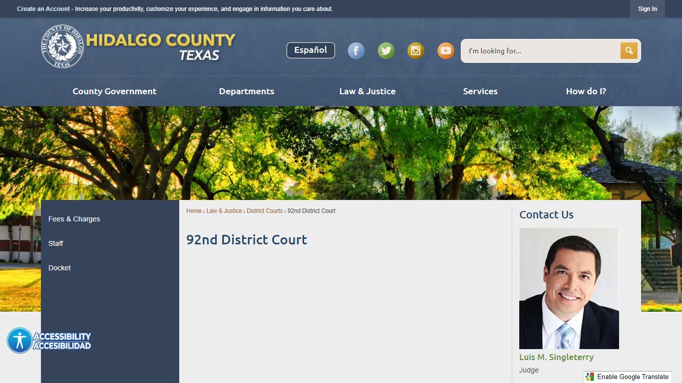 92nd District Court | Hidalgo County, TX - Official Website